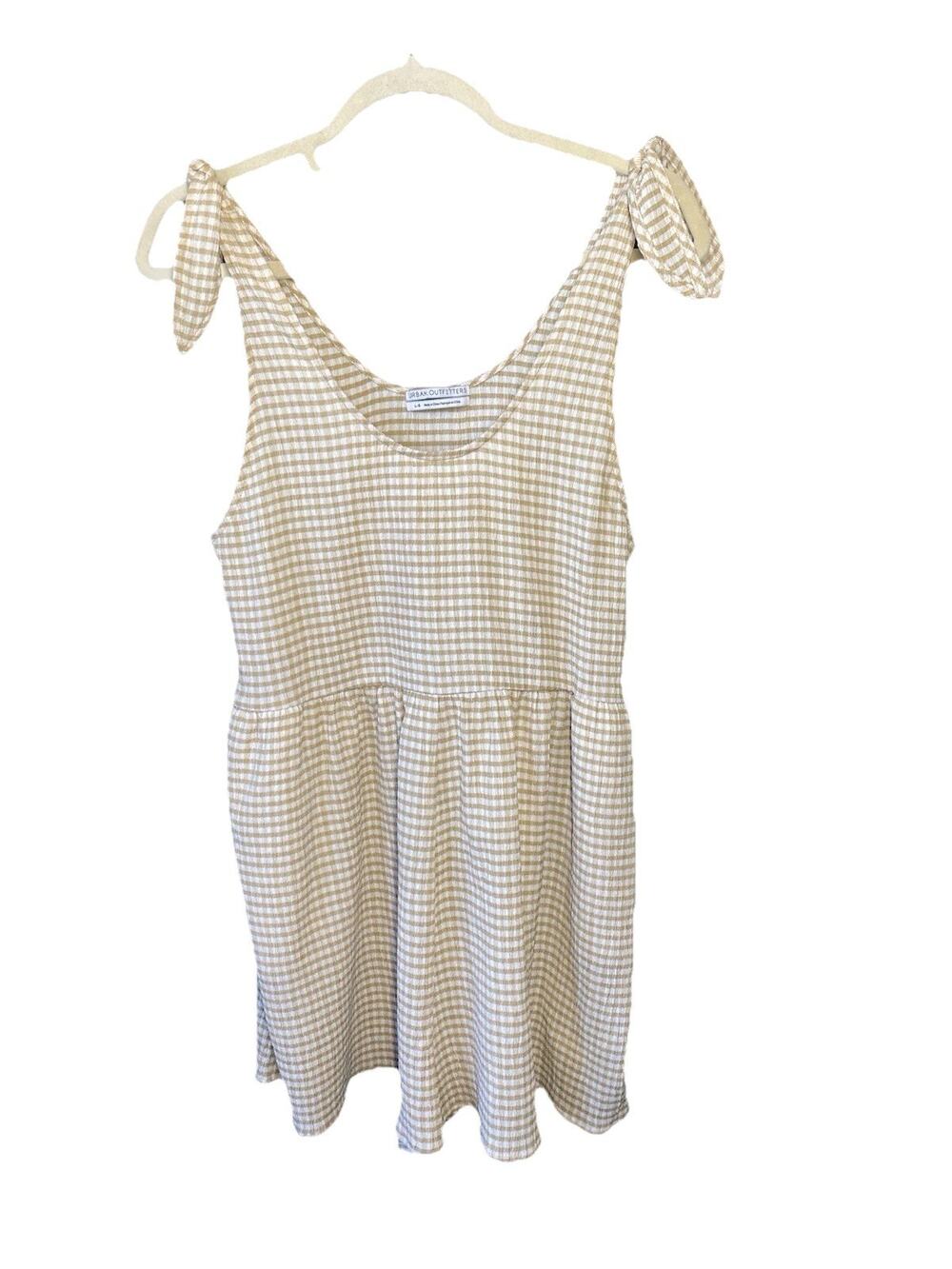 Urban Outfitters Shorts Romper Women’s Large Gingham Checkered Babydoll Stretchy